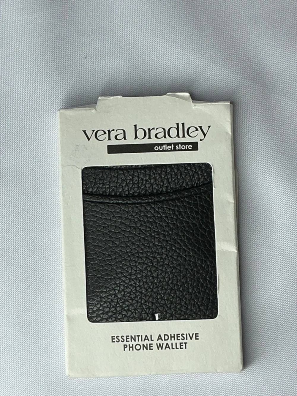 Vera Bradley Adhesive Phone Wallet Black Card Holder NWT
